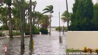 Flooding from Hurricane Idalia TAKES OVER Bayshore Boulevard in Tampa, FL
