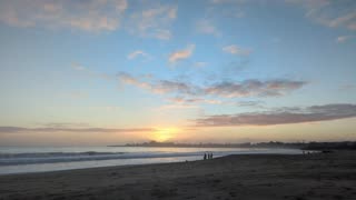 Short Beach Walk at Sunset