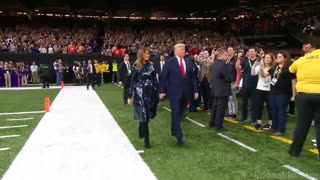 FLASHBACK: Crowd Erupts as Trump Takes the Field