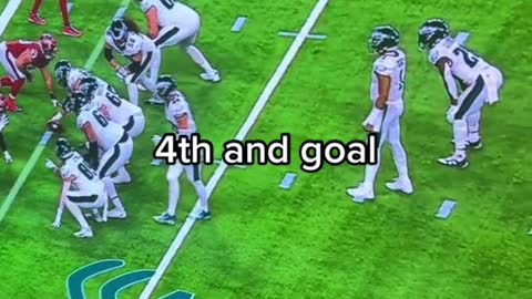 Philadelphia eagles are going for it on fourth and goal