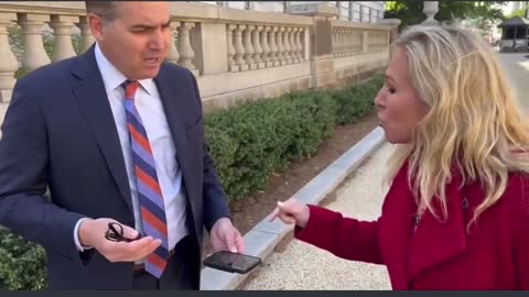 GA Rep MTG Marjorie Taylor Greene to CNN’s Jim Acosta’s face You’re a liar