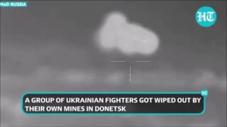 Ukrainian Troops Blowing Themselves Up On Their Own Mines
