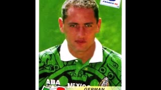 PANINI STICKERS MEXICO TEAM WORLD CUP 1998