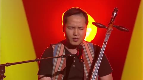 The Blind Auditions: Bukhu Ganburged Sings 'Mother and Father'