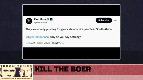 South African Political Party Openly Calls for White Genocide