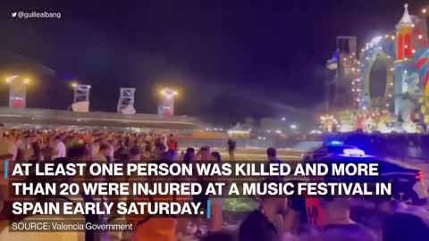 1 dead, over 20 injured at music festival in Spain
