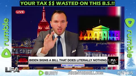 LFA TV CLIP: YOUR TAX DOLLARS ARE WASTED ON THIS B.S!