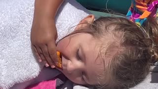 Feeding Her Best Friend Cheetos