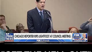 CHICAGO REPORTER CONFRONTS LORI LIGHTFOOT WITH THE TRUTH!