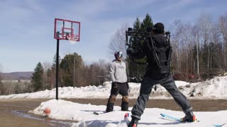 WHAT!? Amazing snowboard trick shot!