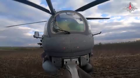Mi-35 multipurpose attack helicopters in DENAZIFICATION action