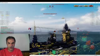 World of Warships Footage Battleship Strasbourg Random Battle upload