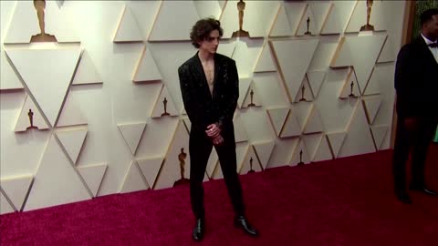 Timothee Chalamet goes shirtless on the red carpet