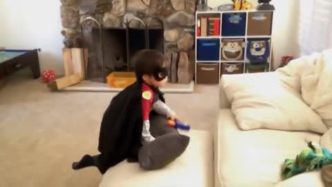 Super Hero kid. You can't imagine what happened at the end.