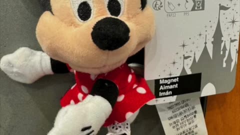 Disney Parks Minnie Mouse Plush Magnet #shorts