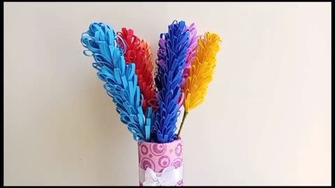 How to Make Paper Flowers l DIY Flower l Paper Craft l 5 Minutes Arts and Craft