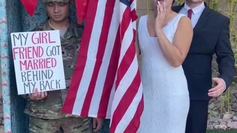 Girlfriend got married while her military boyfriend was away!😳