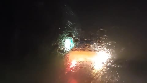 A night drive during heavy rain, Kerala, Idukki.