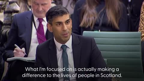 Rishi Sunak says the Scottish want focus to be on 'pressing issues' not independ