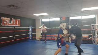 Joey sparring Olan. 2/16/23