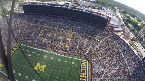 Parachuting Into Michigan Stadium with "The Black Daggers"