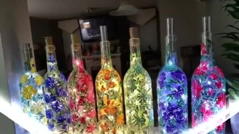 most latest wine bottle craft ideas for beginners