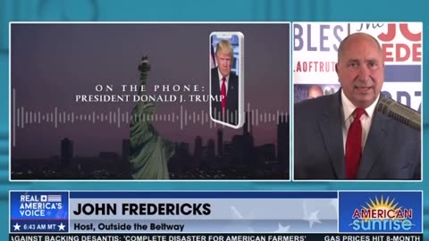 Full President Donald J Trump interview on John Fredericks Show