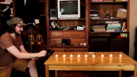 Guy Extinguishes 9 Candles With A Single Punch