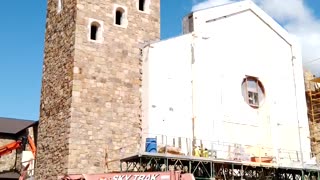 Church Stone Tower Time Lapse Build