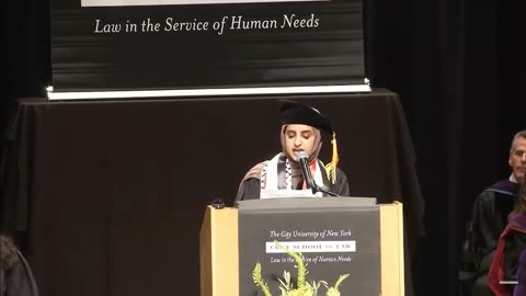 Jihadist Activist Fatima Mousa Mohammed at CUNY School of Law Commencement Speech