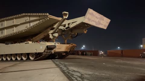 1st Calvary Division deployed to Europe at the port in Vlissingen, Netherlands