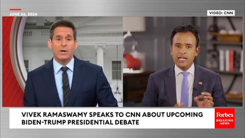 Vivek Ramaswamy & CNN's John Berman Debate Trump's Rhetoric Before Presidential Debate With Biden