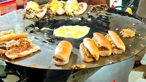 Best Shami Egg Burger In Pakistan - Super Fast Cooking Skills - Shami Burger Recipe - #Shorts.mp4