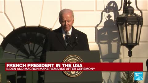 Biden welcomes 'close friends' Emmanuel and Brigitte Macron to the White House • FRANCE 24 English