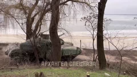 Russian T-90M MBT firing its main gun