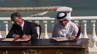 Sec. Blinken signs letter of intent for continued cooperation with Qatar