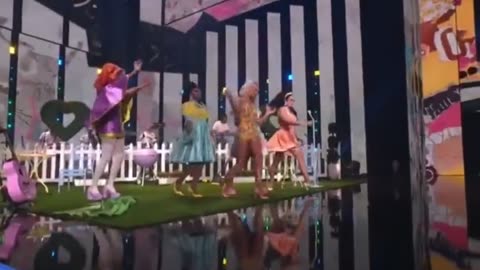 Drag queens performance at 2023 CMT Music Awards.