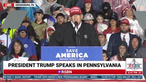 President Donald Trump Rally in Greensburg, Pennsylvania- May 6, 2022