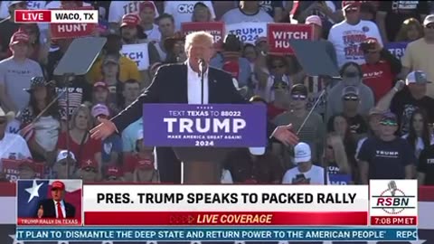 Trump Slams “BULLSH*T” Investigations at First Campaign Rally in Waco