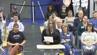Student SLAMS school board for failing to deal with biological males in women's change rooms.