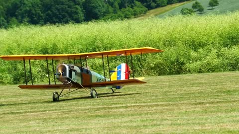 Curtiss JN-4 Jenny _ scale RC biplane _ 4K _ Halenkovice 2022