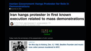 IRAN HANGS PROTESTERS FOR MASS DEMONSTRATIONS?