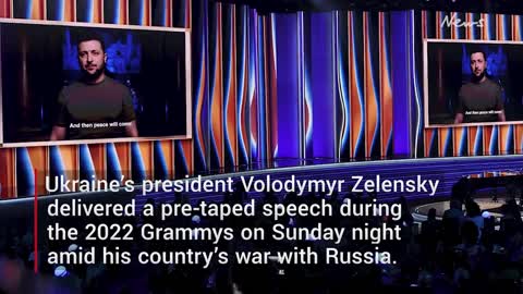 Zelensky delivers powerful speech at Grammys ahead of John Legend Ukraine tribut