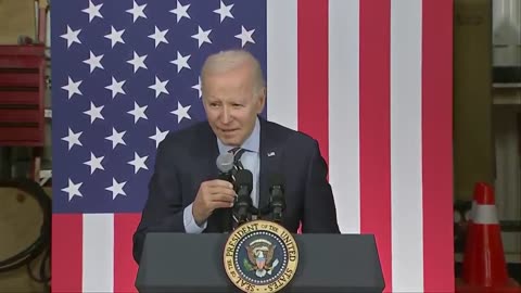 BIDEN, creepily whispering: "America invented this computer chip