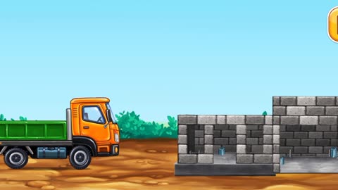 Loader Trailer Trucks for Kids | Underpass Road Construction