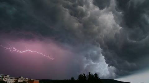 Stunning timelapse featuring thunderstorm in Germany