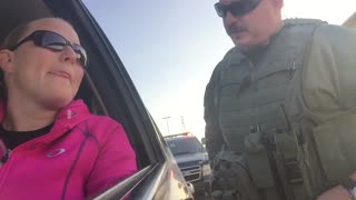 Deputy Sheriff pulls over wife for carpool ticket surprise