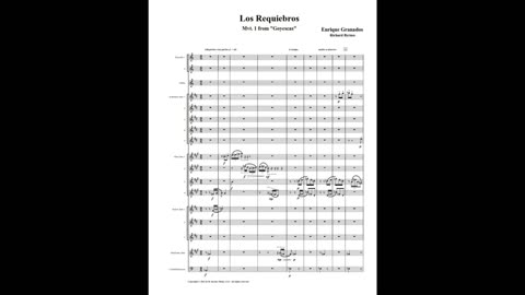 Enrique Granados – Los Requiebros (Saxophone Choir + 2 Piccolos, Flute & Contrabassoon)