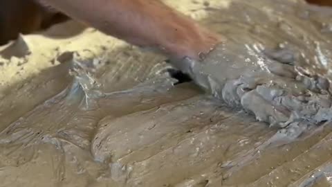 Wet the clay, dry the clay
