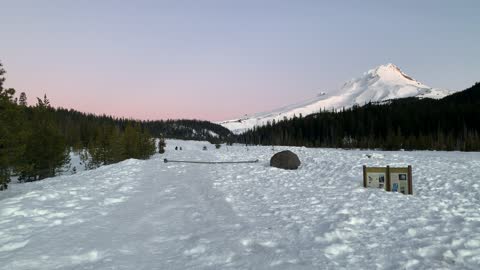 White River West Sno-Park Trailhead – Mount Hood – Oregon – 4K